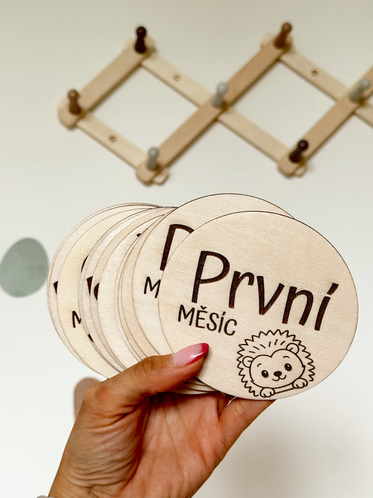 Milníkové kartičky - Zvířátka