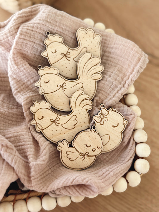 Velikonoční slepičky - 5ks