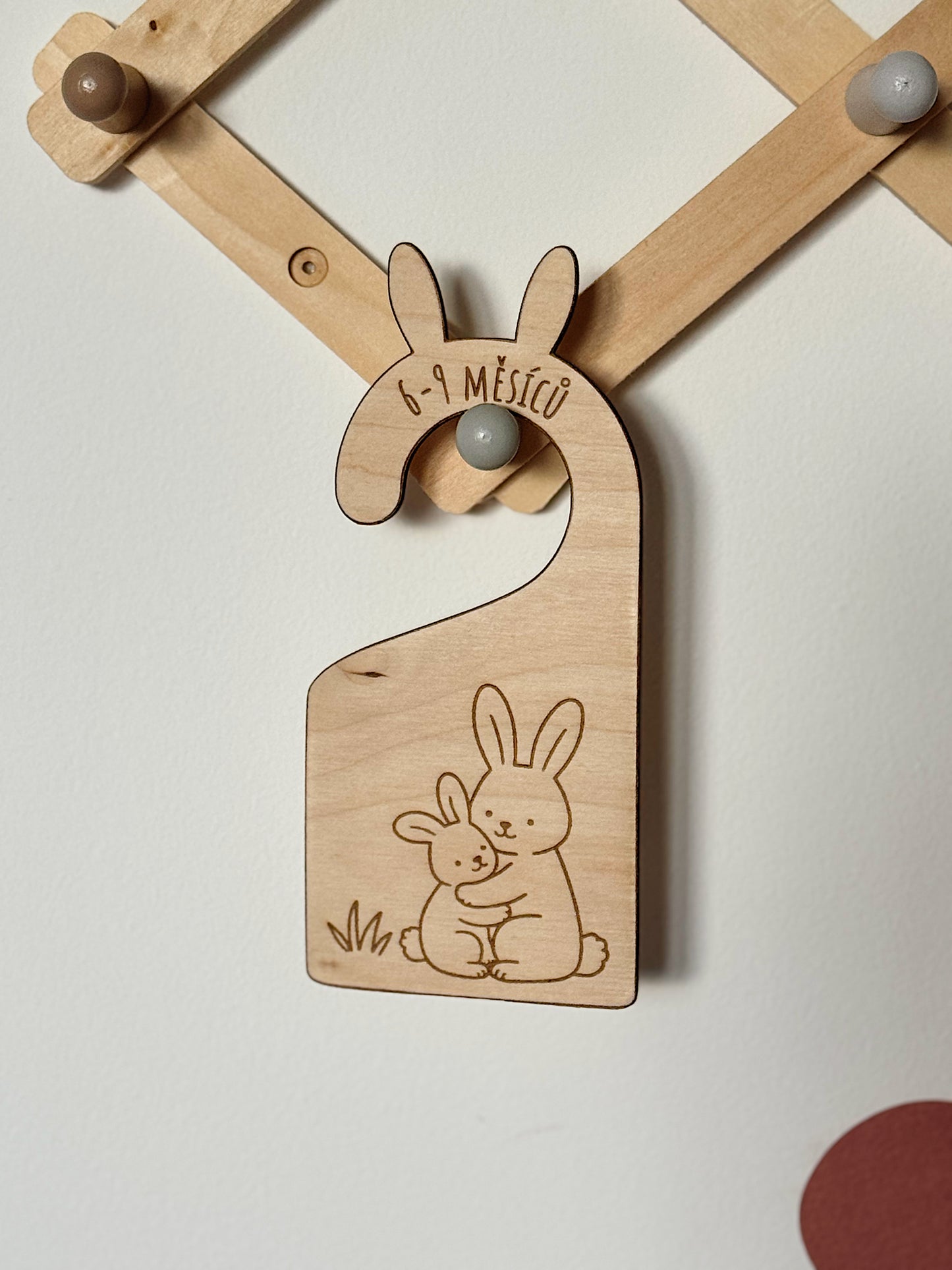 Dřevěné organizéry do dětského šatníku